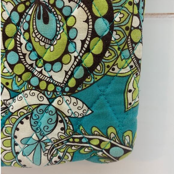 Vera Bradley Crossbody Bag Peacock Pattern Retired 2007 Hipster Teal Green Purse - Picture 5 of 16